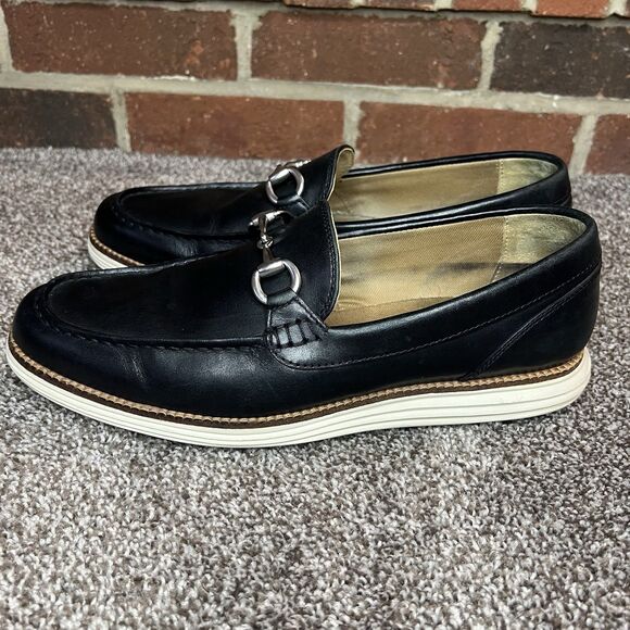 Cole Haan Grand OS Black Venetian Bit Loafers - Picture 5 of 9